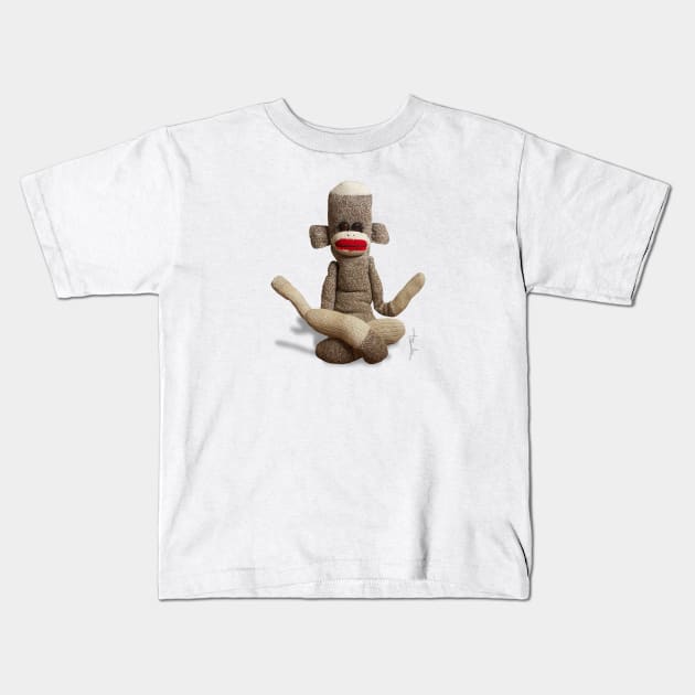 Sock Monkey Kids T-Shirt by Bizarre Bizarre